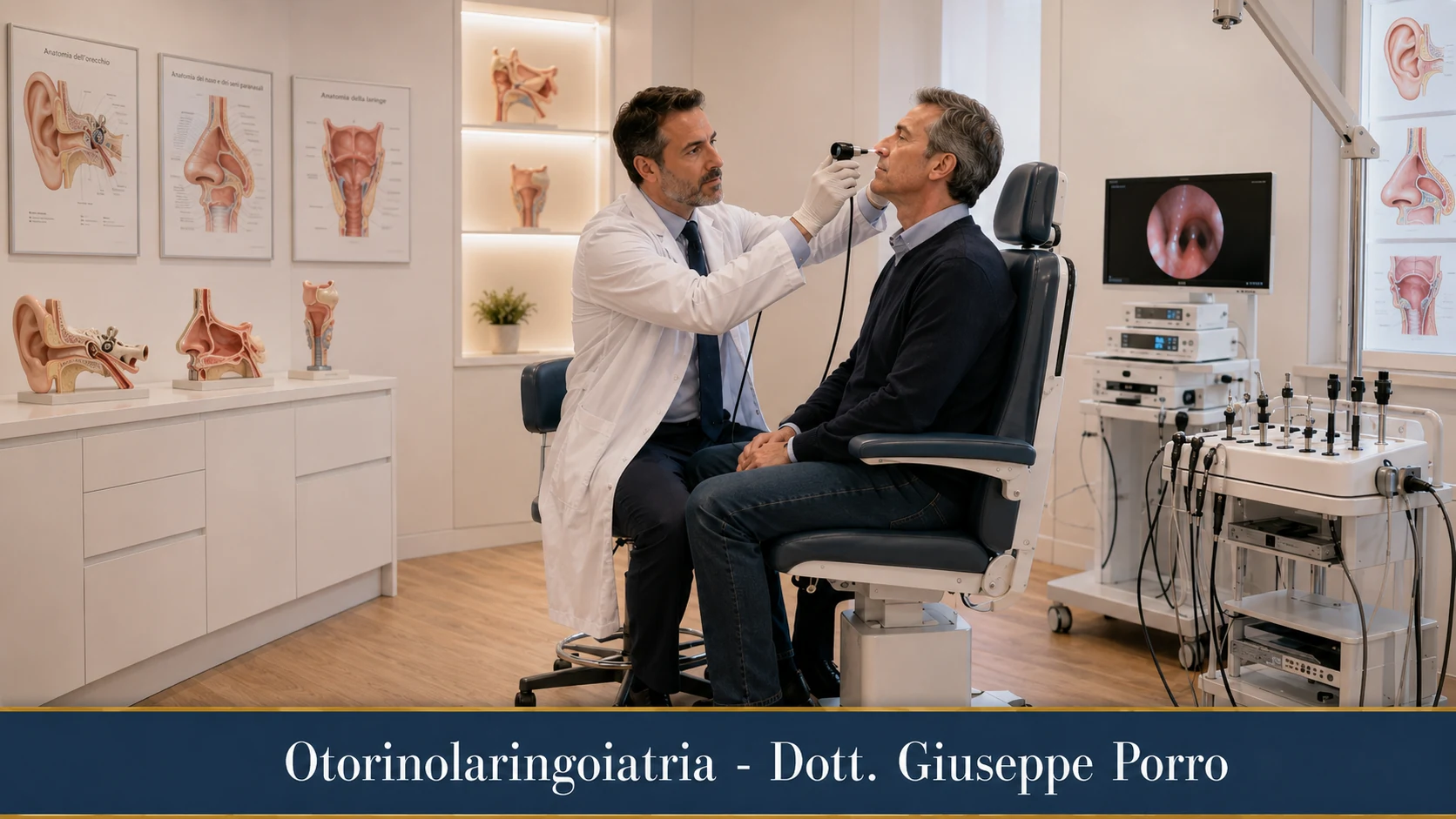 Otorinolaringoiatria - Dott. Giuseppe Porro: visita ORL per adulti
